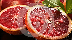 pile of fresh Blood Orange fruits texture with water spots shot from a top view healty food and active lifestyle background