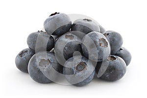 A pile of fresh blueberries