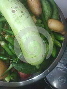 Pile of fresh indian multiple type of vegetables