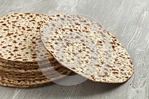 Pile of fresh matzah