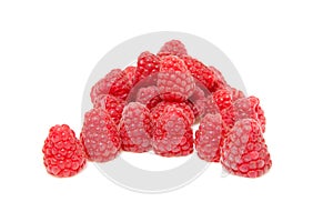 Pile of fresh raspberries