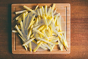 A pile of fries