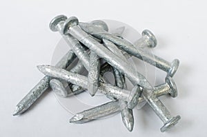 Pile of Galvanized Steel Nails photo