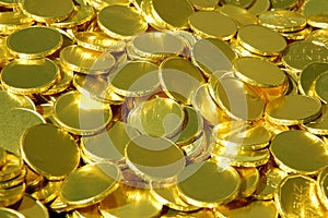 Pile of gold coins