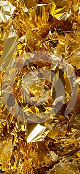A pile of gold shards in a background photo