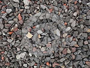 A pile of gravel