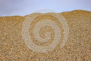 Pile of gravel stones