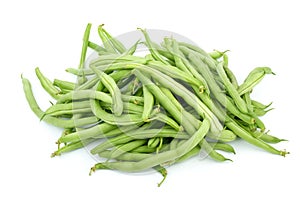 Pile of green french beans