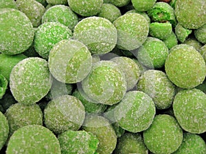 Pile of green nuts