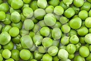 Pile of green peas