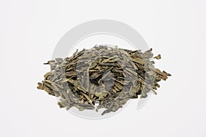 Pile of green tea leaves - China Long Jing Xi Hu photo