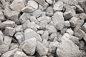 Pile of Grey Bolder Rocks