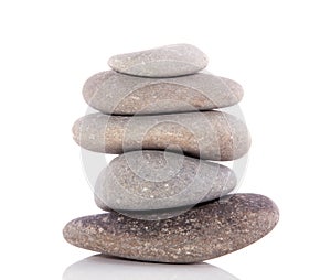 A pile of grey stones