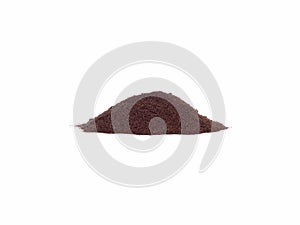 Pile of ground coffee