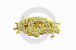 A pile of ground nuts, hazelnuts or almonds. The nuts are suitable for baking