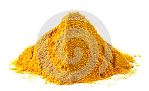 Pile of ground turmeric