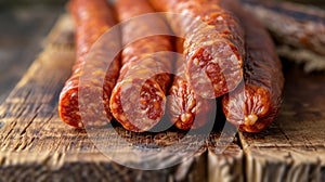 Pile of Hot Dogs on Wooden Cutting Board