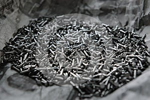 Pile of iron nails for background