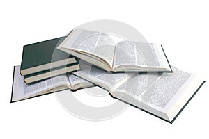 Pile of isolated books