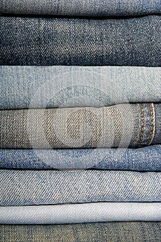 A pile of jeans