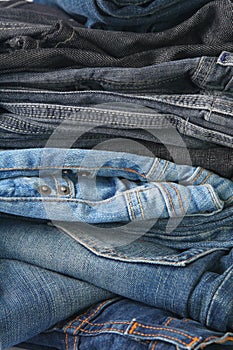 Pile of jeans