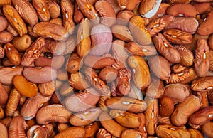 Pile of kidney beans soaking in water