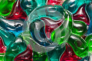 Pile of laundry detergent pods
