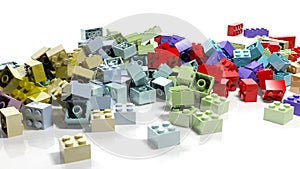 Pile of lego blocks