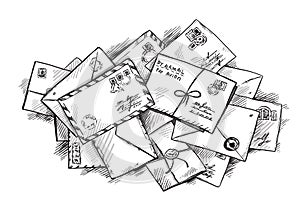 Pile of letters