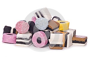 Pile of Liquorice allsorts