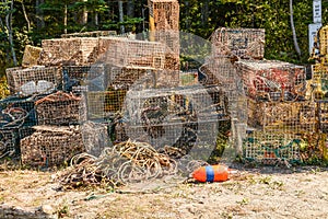 A Pile of Lobster Traps