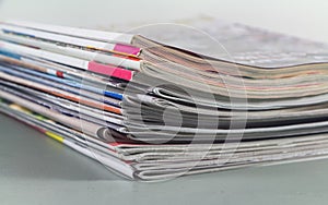 Pile of magazine