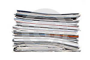 Pile of magazines