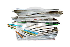 Pile of magazines