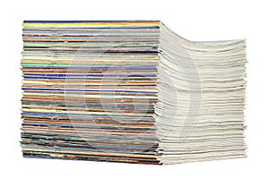 Pile of magazines