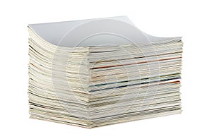 Pile of magazines