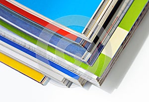 Pile of magazines