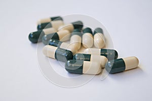 Pile of medicine capsules