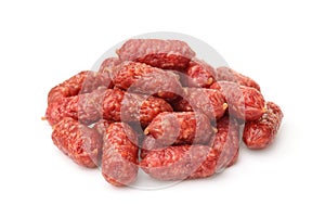 Pile of mini smoked sausages