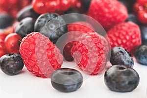 Pile of mixed berries - berry fruits