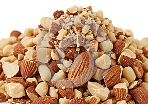 Pile of mixed nuts