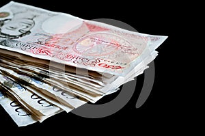 Pile of money british pounds sterling gbp for finance