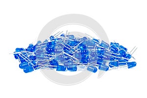 Pile of new blue 5mm LED`s