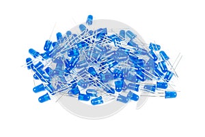 Pile of new blue 5mm LED`s