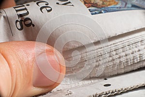 Pile of newspapers