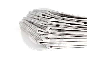 A pile of newspapers