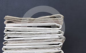 Pile of newspapers photo