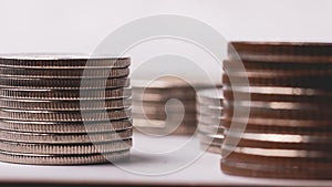 Pile of old metal coins