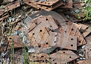 A Pile of Old Rusted Parts