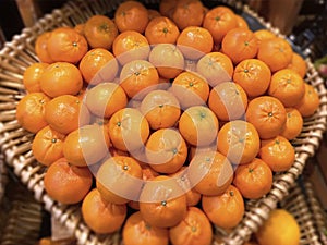 Pile of Oranges Neatly Arranged